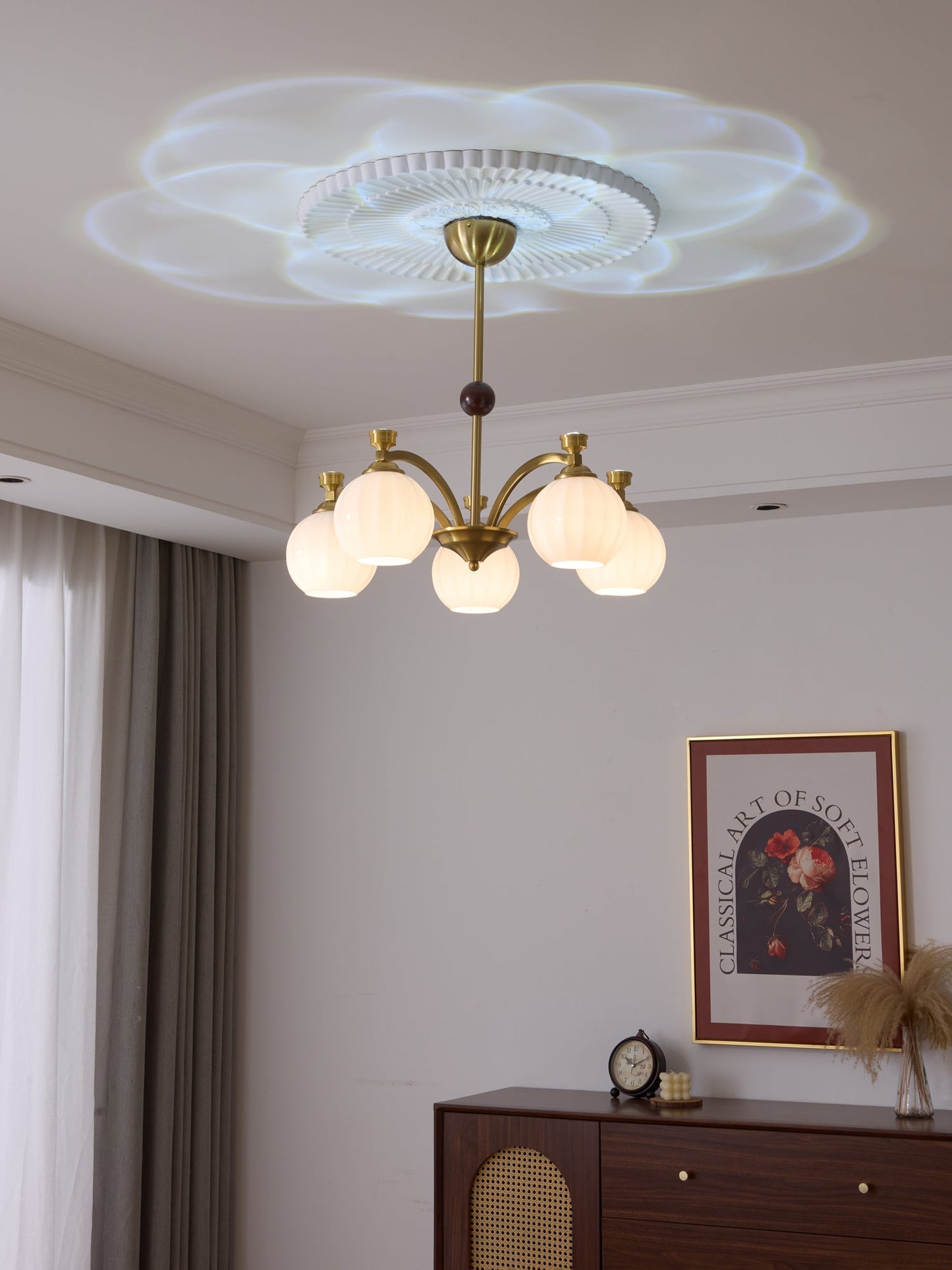 Solmere Crystal Chandelier - Elegant Design, Dimmable LED Lights