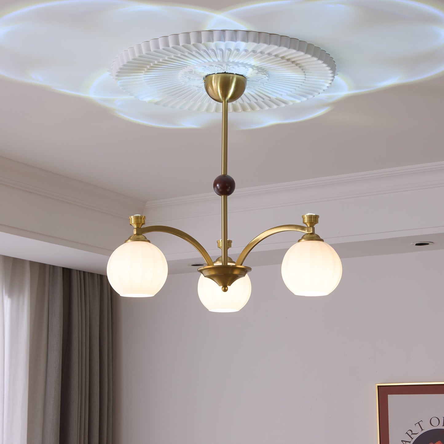 Solmere Crystal Chandelier - Elegant Design, Dimmable LED Lights
