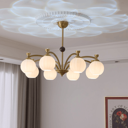 Solmere Crystal Chandelier - Elegant Design, Dimmable LED Lights