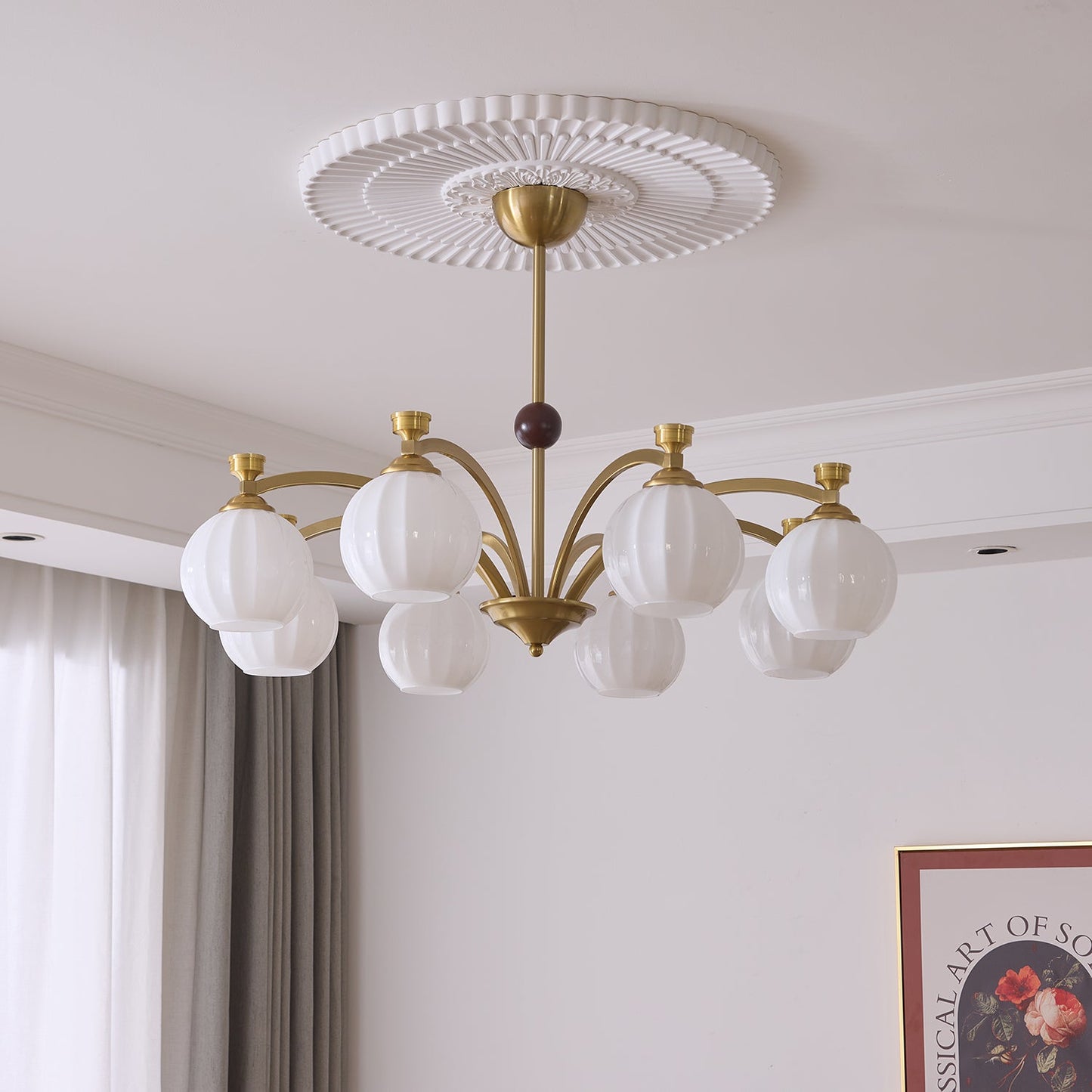 Solmere Crystal Chandelier - Elegant Design, Dimmable LED Lights
