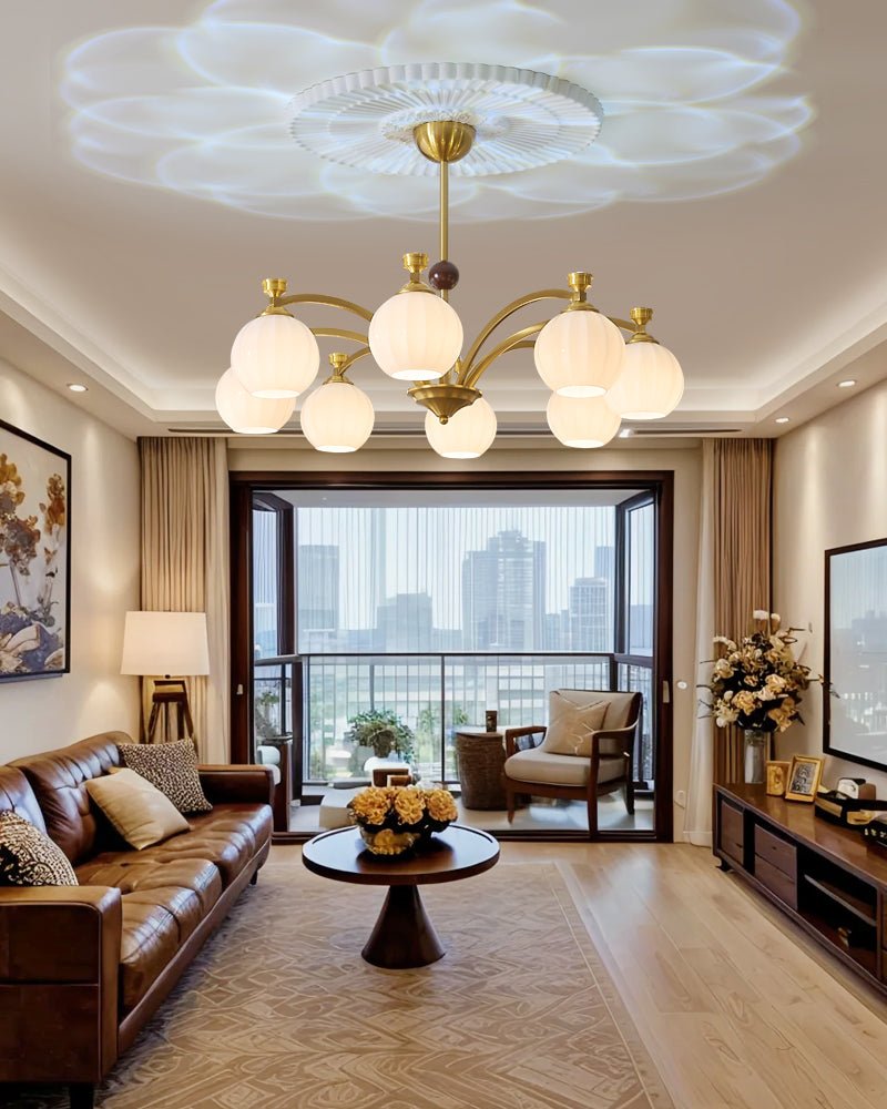 Solmere Crystal Chandelier - Elegant Design, Dimmable LED Lights
