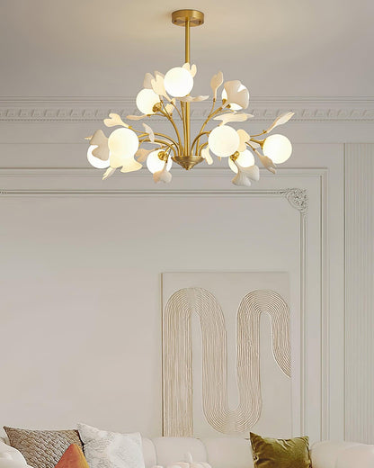 Thalassa Gingko Chandelier - Elegant Design with Adjustable Lighting