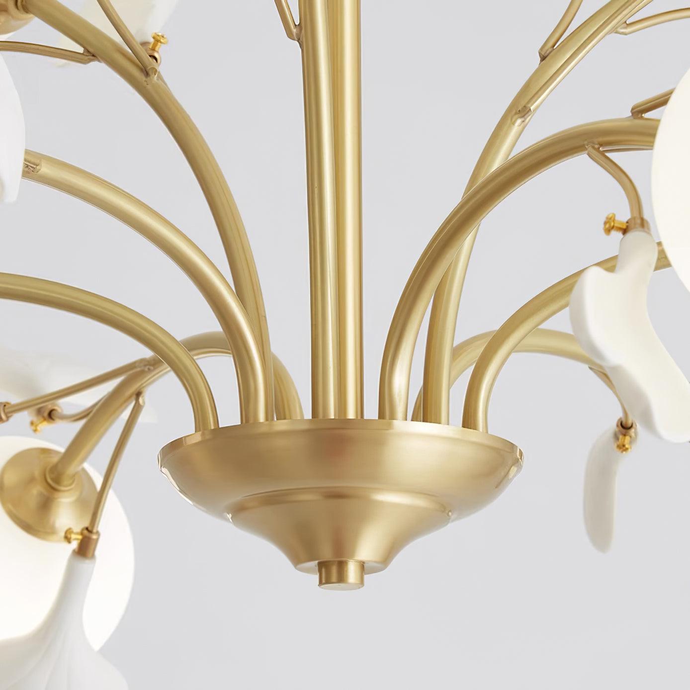 Thalassa Gingko Chandelier - Elegant Design with Adjustable Lighting