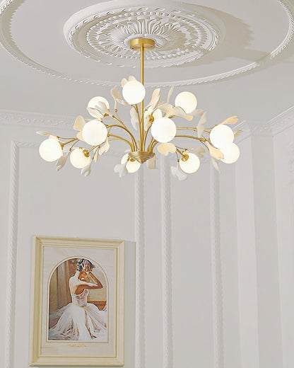Thalassa Gingko Chandelier - Elegant Design with Adjustable Lighting
