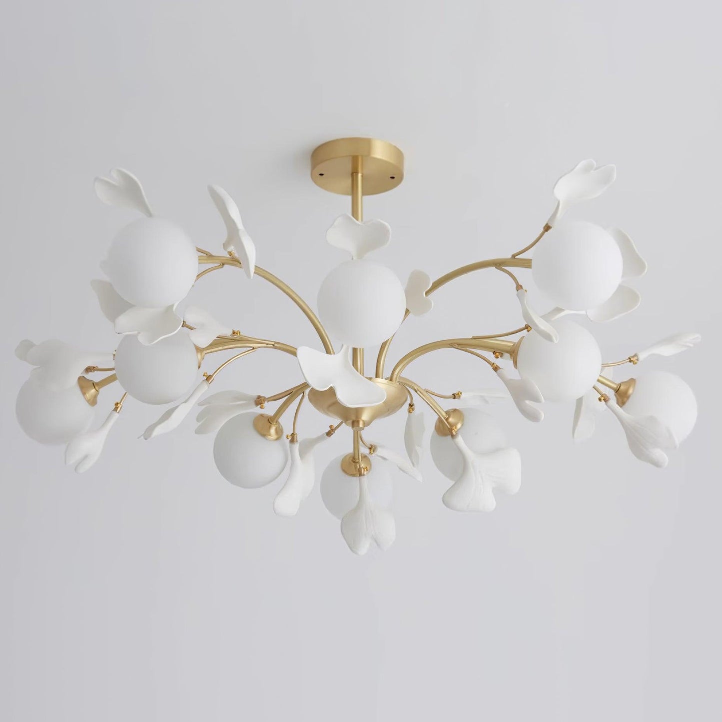Thalassa Gingko Chandelier - Elegant Design with Adjustable Lighting