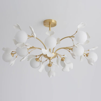 Thalassa Gingko Chandelier - Elegant Design with Adjustable Lighting