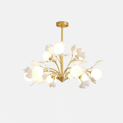 Thalassa Gingko Chandelier - Elegant Design with Adjustable Lighting