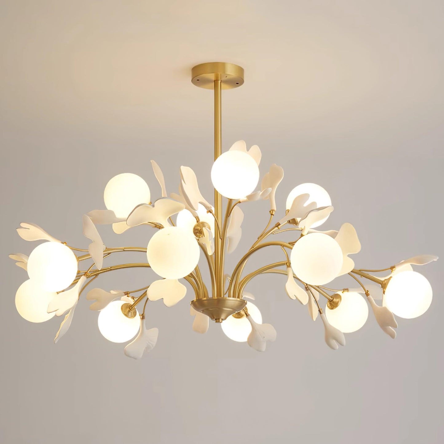 Thalassa Gingko Chandelier - Elegant Design with Adjustable Lighting