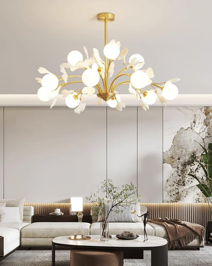 Thalassa Gingko Chandelier - Elegant Design with Adjustable Lighting