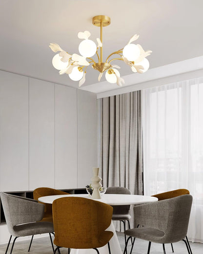 Thalassa Gingko Chandelier - Elegant Design with Adjustable Lighting