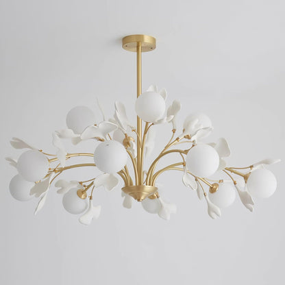 Thalassa Gingko Chandelier - Elegant Design with Adjustable Lighting