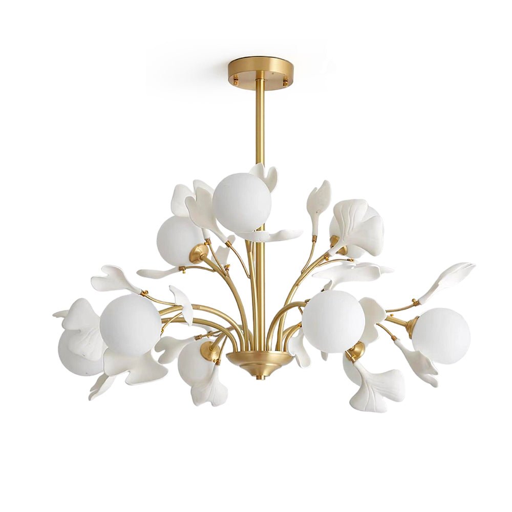 Thalassa Gingko Chandelier - Elegant Design with Adjustable Lighting