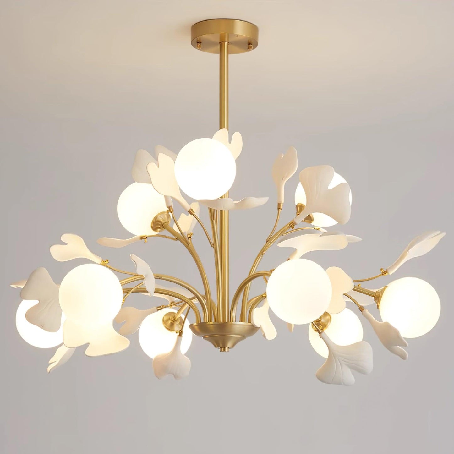 Thalassa Gingko Chandelier - Elegant Design with Adjustable Lighting