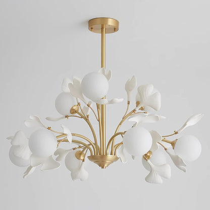 Thalassa Gingko Chandelier - Elegant Design with Adjustable Lighting
