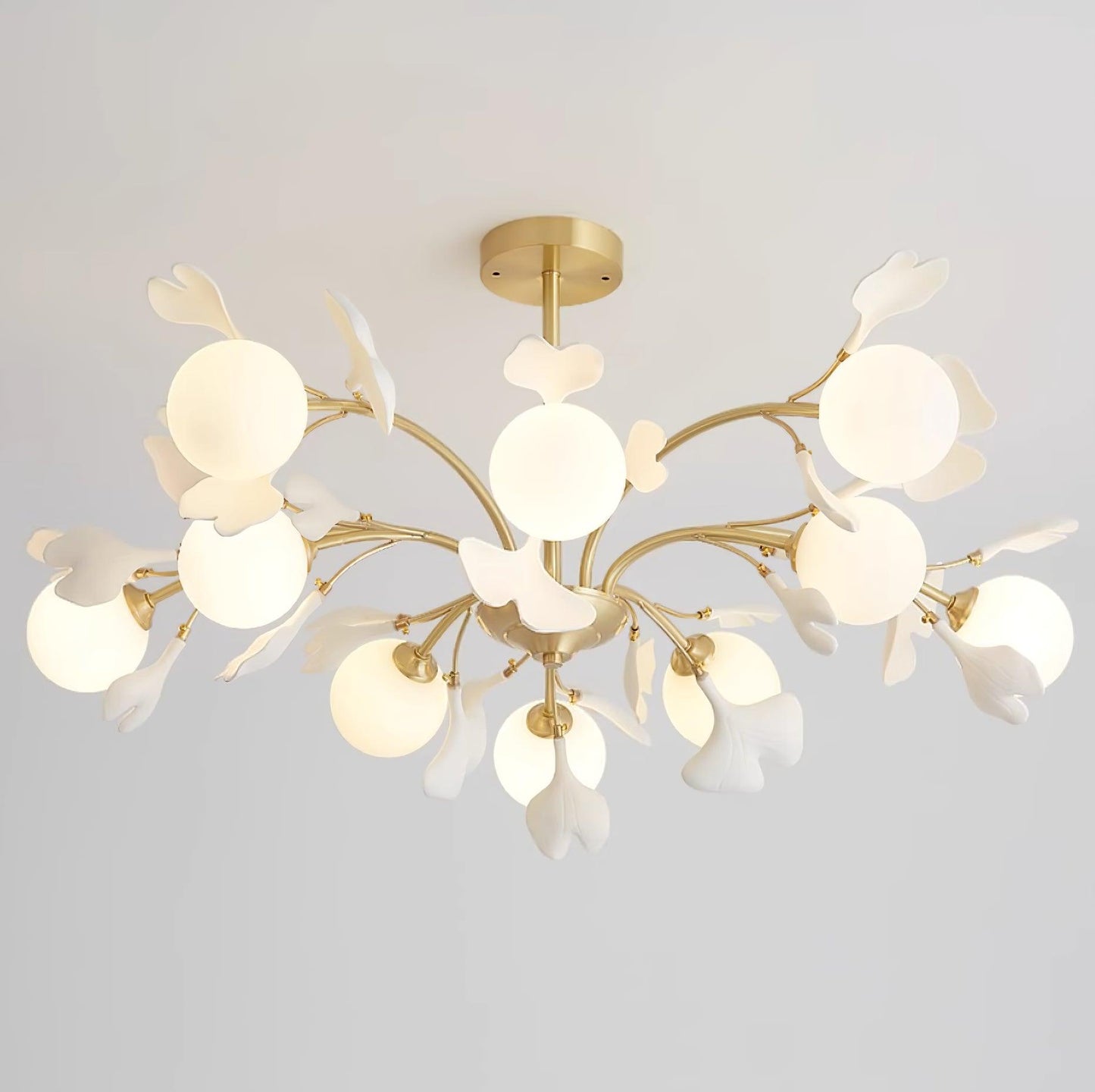 Thalassa Gingko Chandelier - Elegant Design with Adjustable Lighting