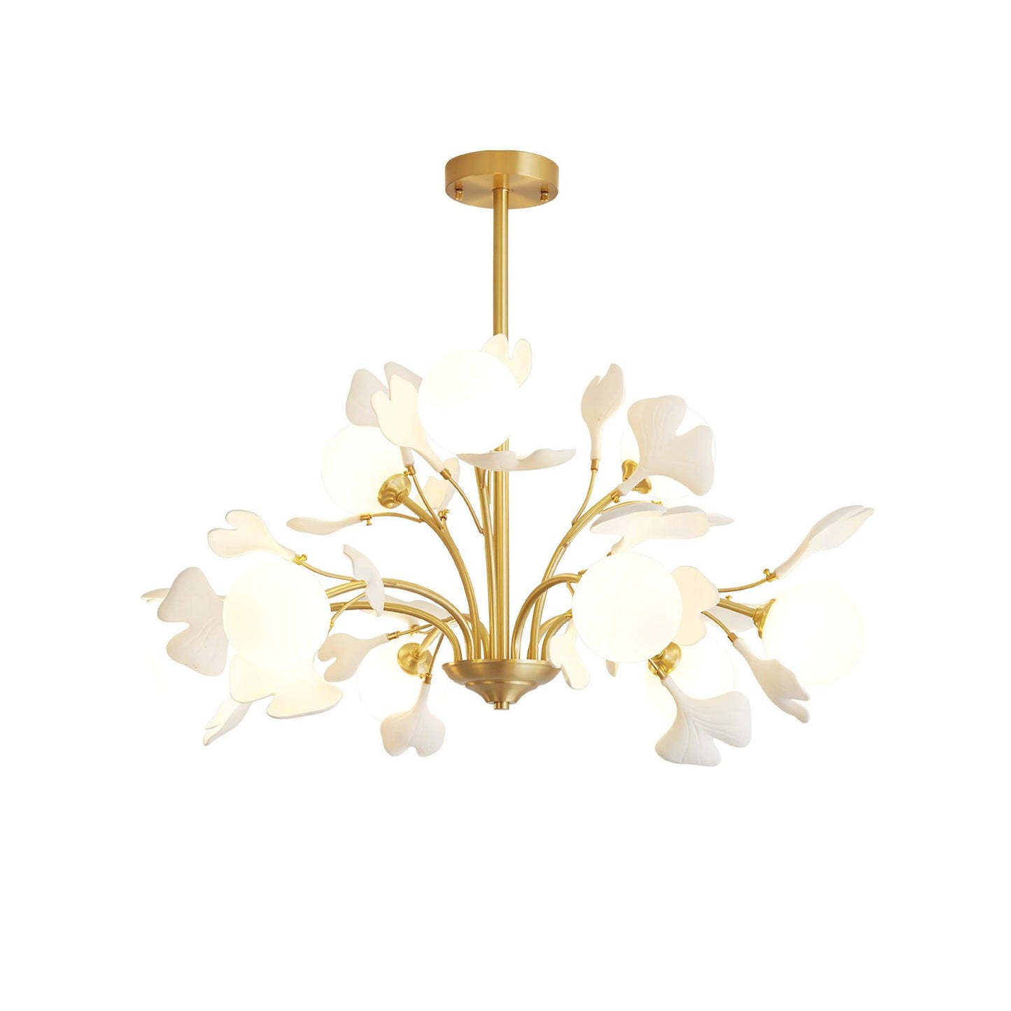 Thalassa Gingko Chandelier - Elegant Design with Adjustable Lighting