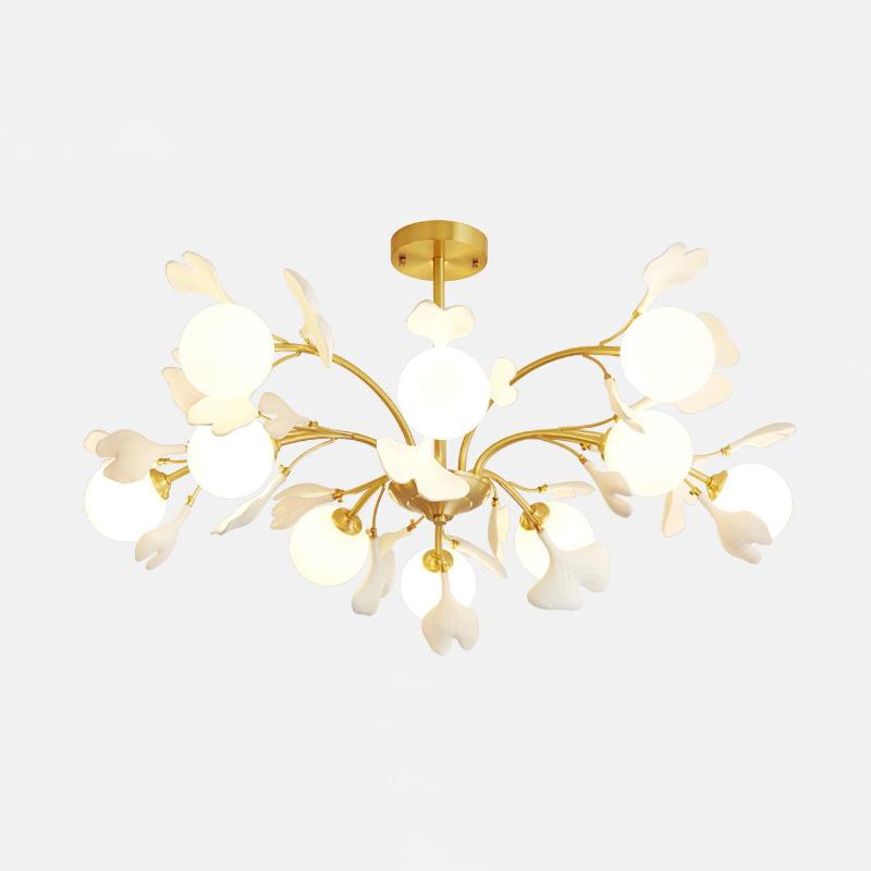 Thalassa Gingko Chandelier - Elegant Design with Adjustable Lighting