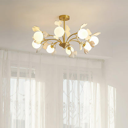Thalassa Gingko Chandelier - Elegant Design with Adjustable Lighting