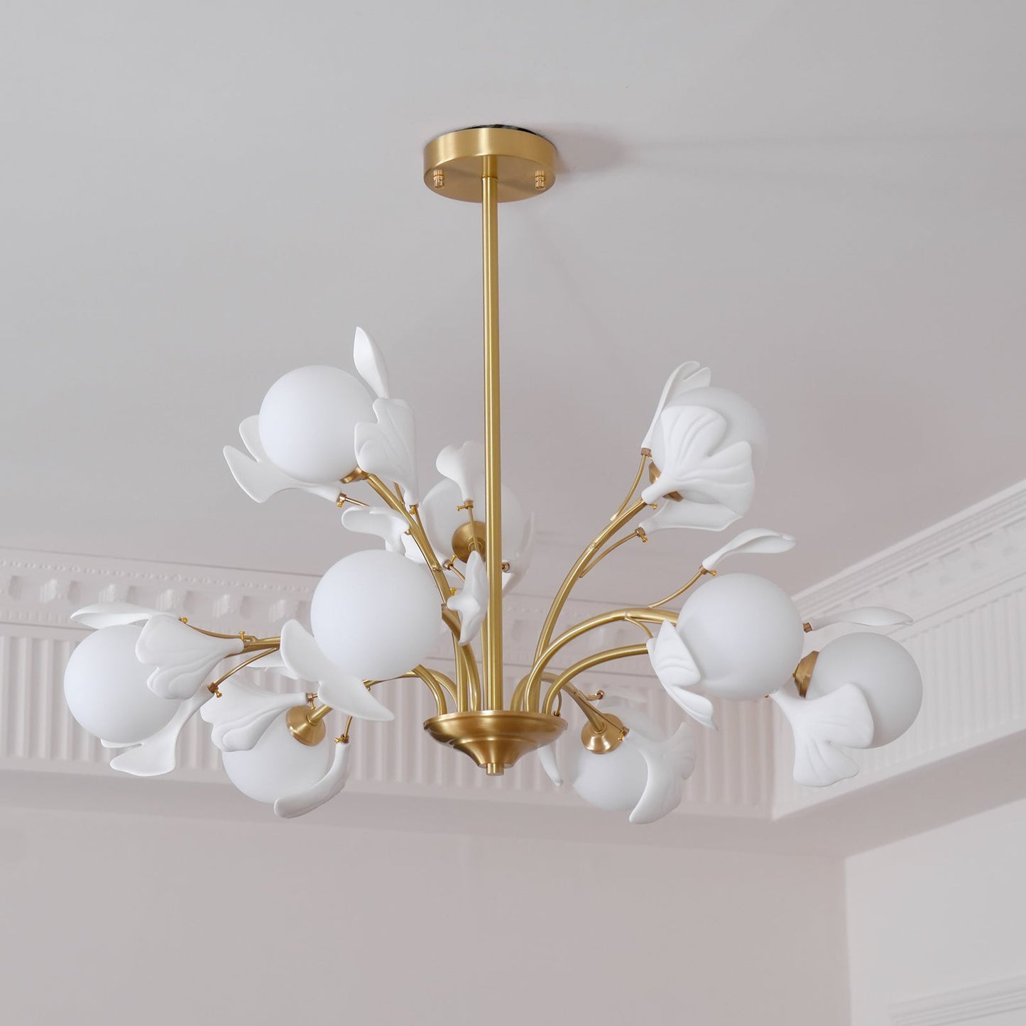 Thalassa Gingko Chandelier - Elegant Design with Adjustable Lighting