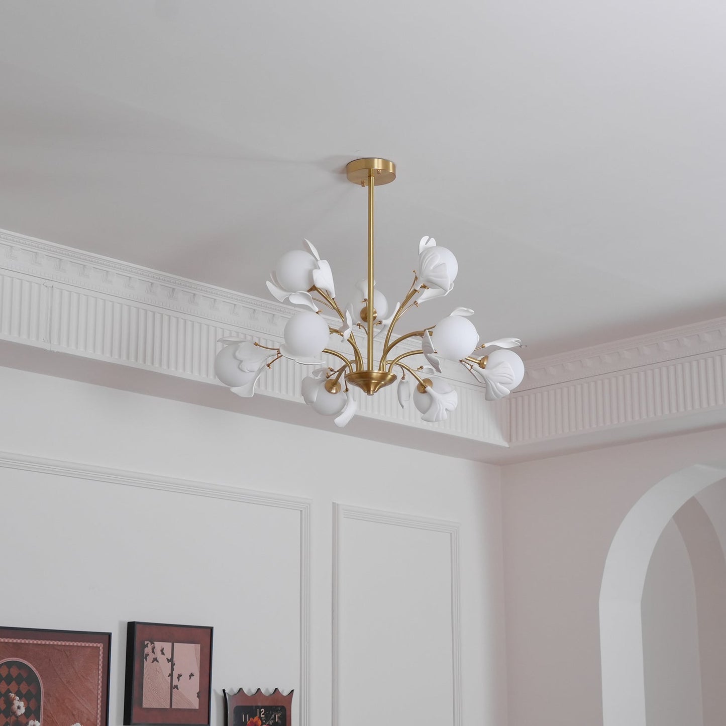 Thalassa Gingko Chandelier - Elegant Design with Adjustable Lighting