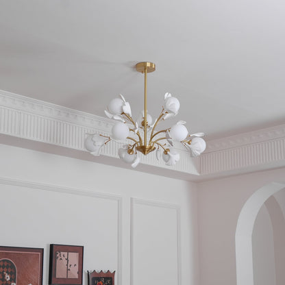 Thalassa Gingko Chandelier - Elegant Design with Adjustable Lighting