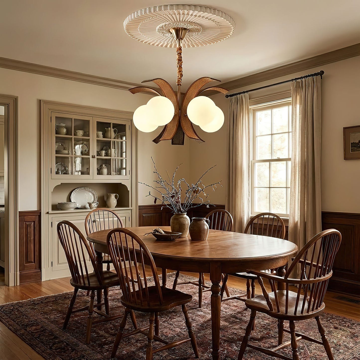Thalina Grove Crystal Chandelier - Elegant Design & Adjustable Height