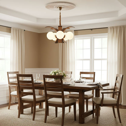 Thalina Grove Crystal Chandelier - Elegant Design & Adjustable Height