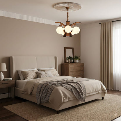 Thalina Grove Crystal Chandelier - Elegant Design & Adjustable Height