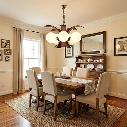 Thalina Grove Crystal Chandelier - Elegant Design & Adjustable Height