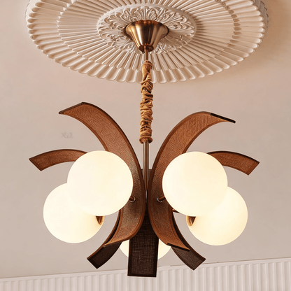 Thalina Grove Crystal Chandelier - Elegant Design & Adjustable Height