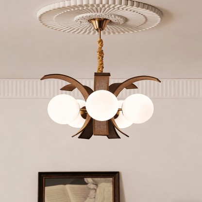 Thalina Grove Crystal Chandelier - Elegant Design & Adjustable Height