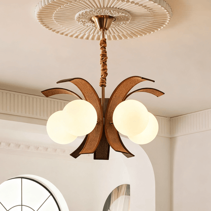 Thalina Grove Crystal Chandelier - Elegant Design & Adjustable Height
