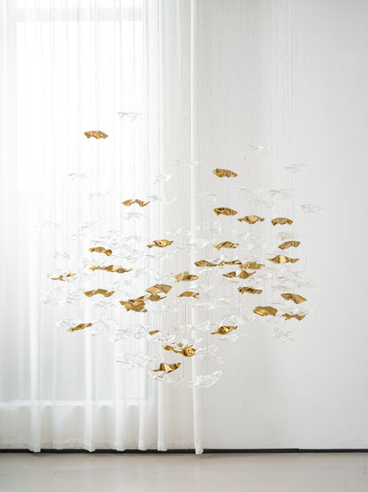Tidal Stair Chandelier - Elegant Design with Adjustable Height & LED L
