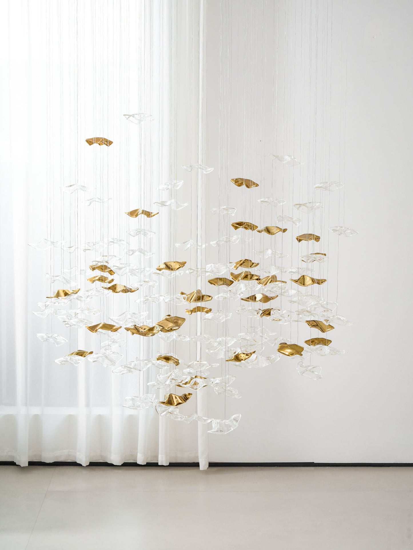 Tidal Stair Chandelier - Elegant Design with Adjustable Height & LED L