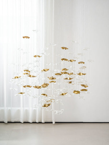 Tidal Stair Chandelier - Elegant Design with Adjustable Height & LED L