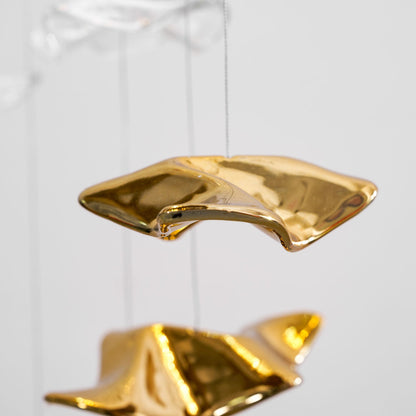 Tidal Stair Chandelier - Elegant Design with Adjustable Height & LED L