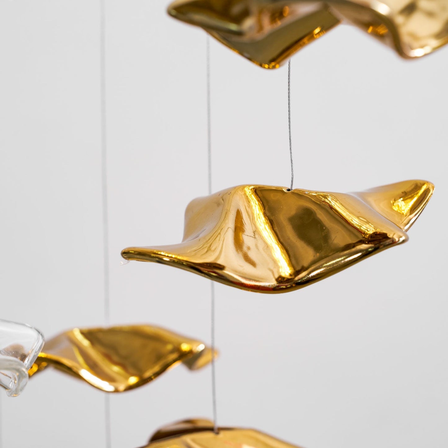 Tidal Stair Chandelier - Elegant Design with Adjustable Height & LED L