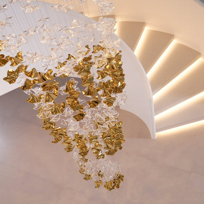 Tidal Art Glass Chandelier - Elegant Design with Dimmable LED Lights