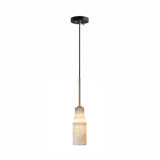Elegant Tiered Alabaster Cluster Chandelier with Adjustable Height and