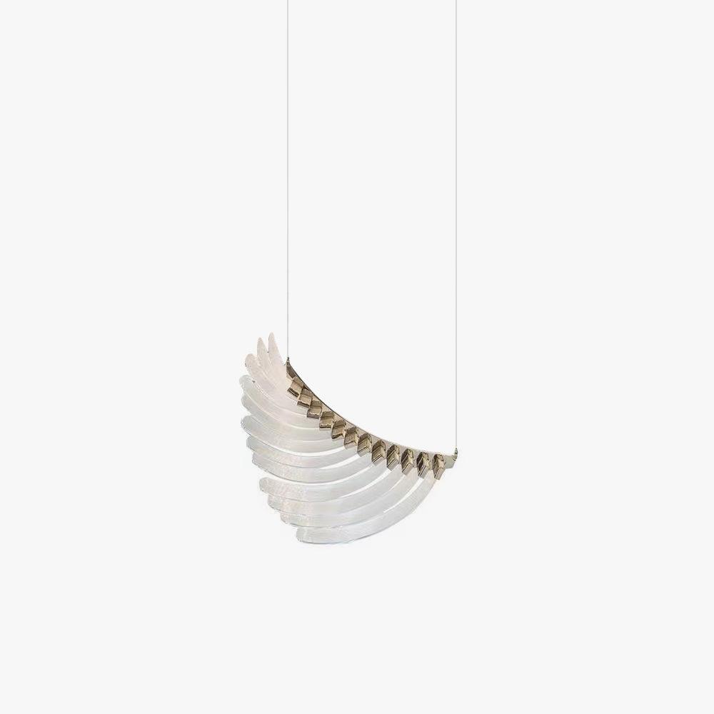 Elegant Tiered Palmette Chandelier with Adjustable Height & Crystal Ac