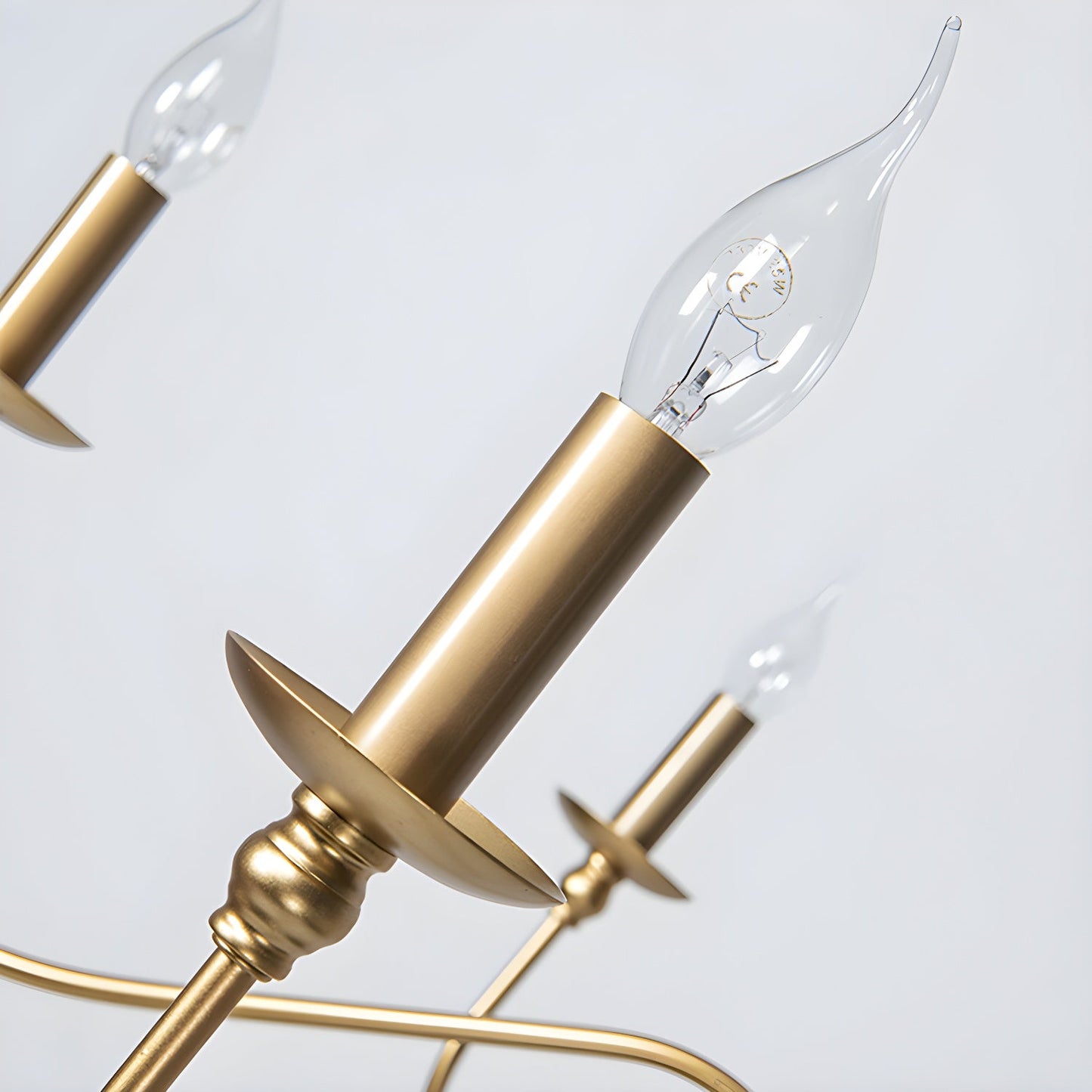 Timeless Gold Candle Chandelier - Elegant Design, Adjustable Height