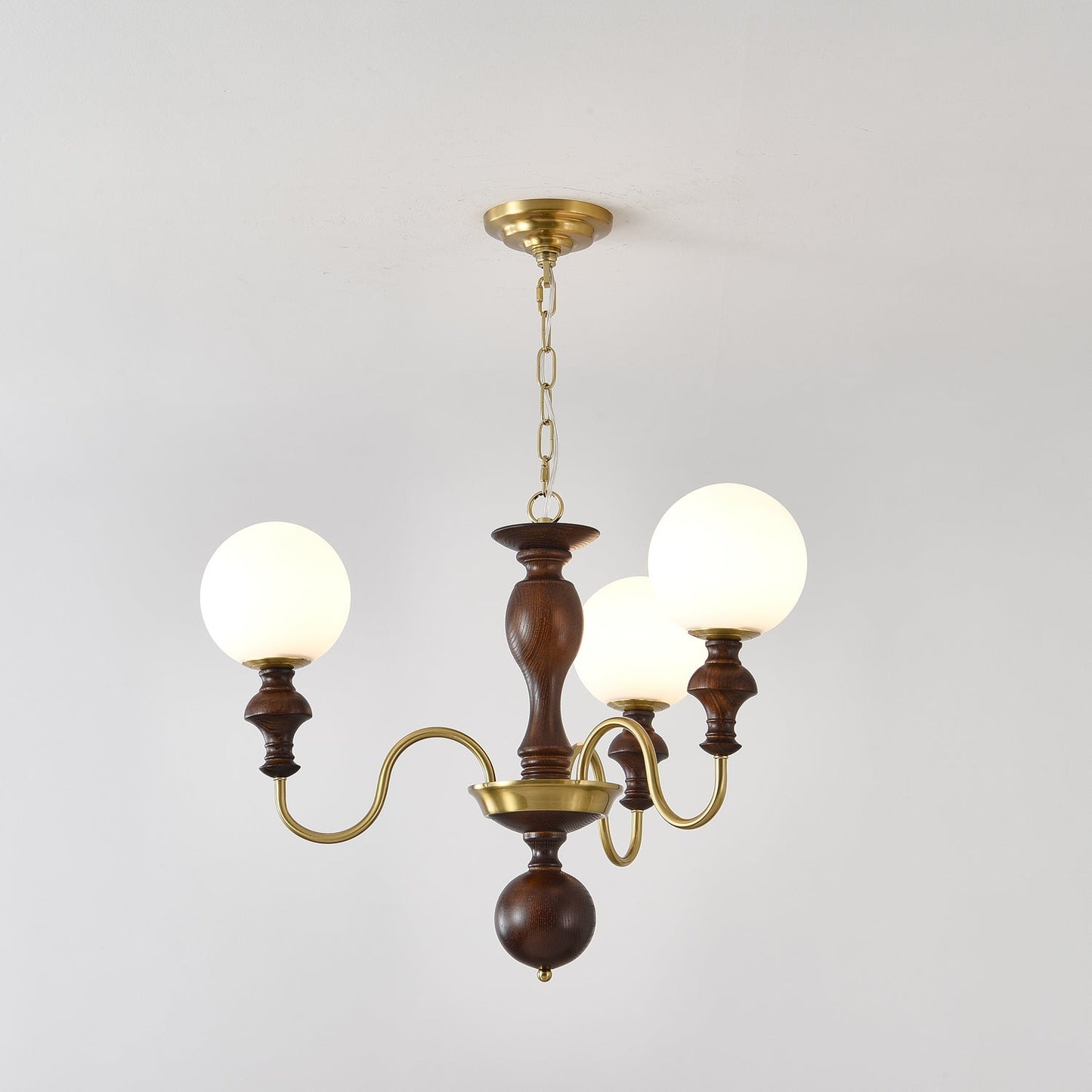 Elegant Timeless Globe Chandelier - Adjustable Height, Soft Ambient Li