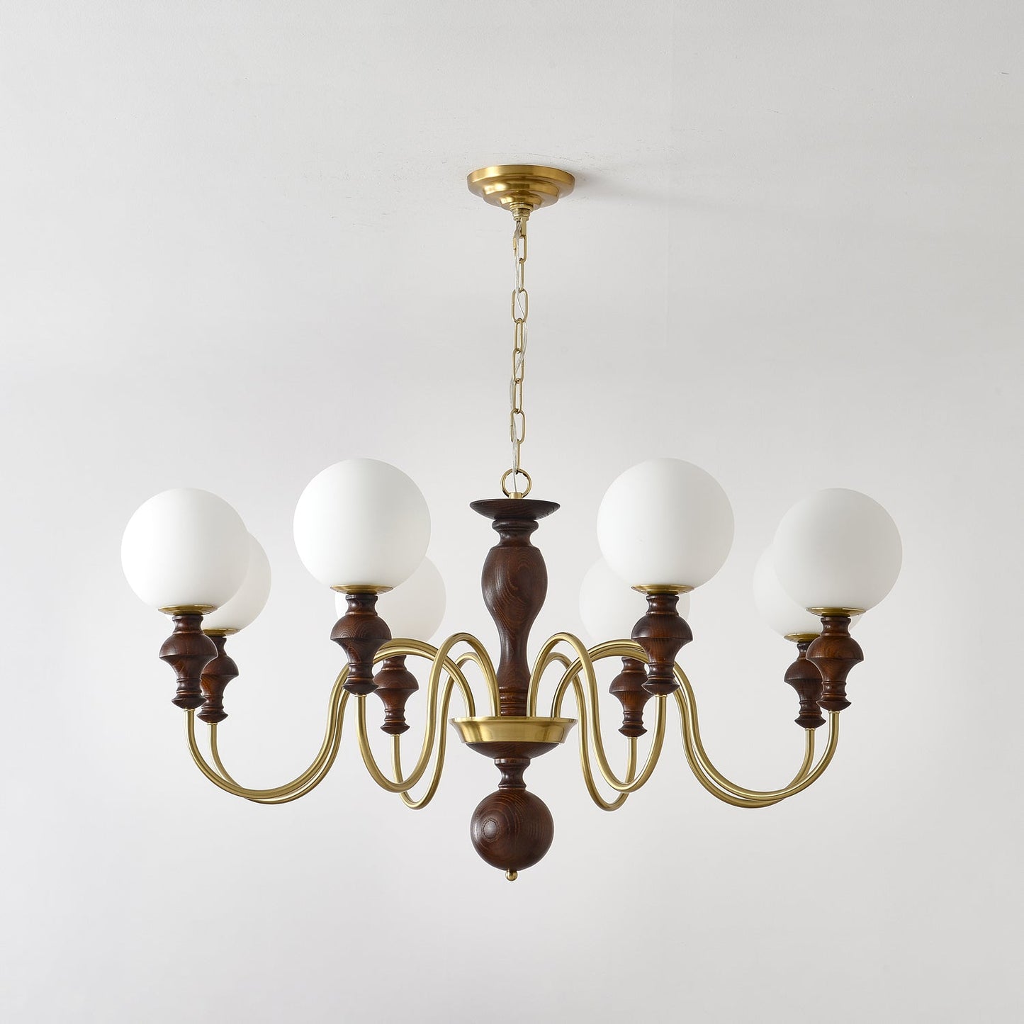 Elegant Timeless Globe Chandelier - Adjustable Height, Soft Ambient Li