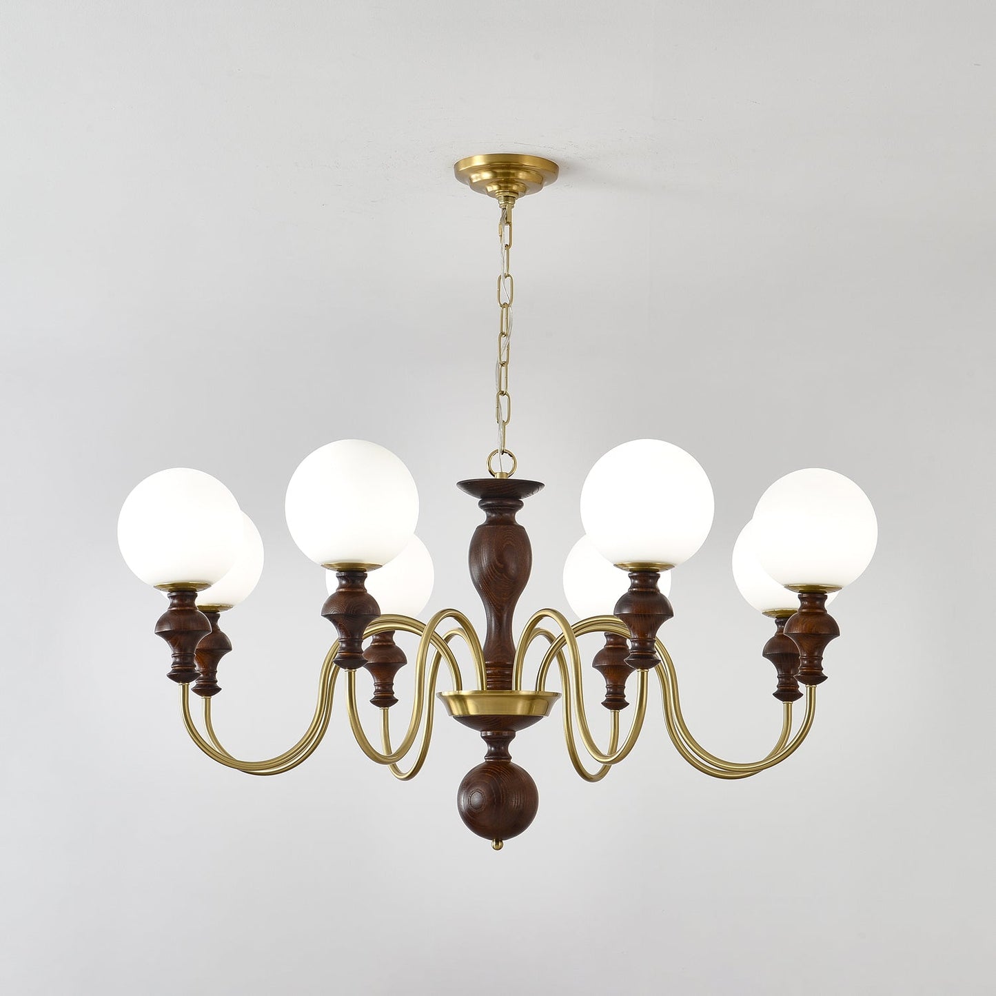 Elegant Timeless Globe Chandelier - Adjustable Height, Soft Ambient Li
