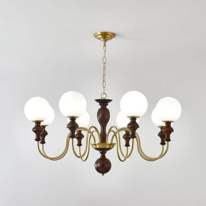 Elegant Timeless Globe Chandelier - Adjustable Height, Soft Ambient Li