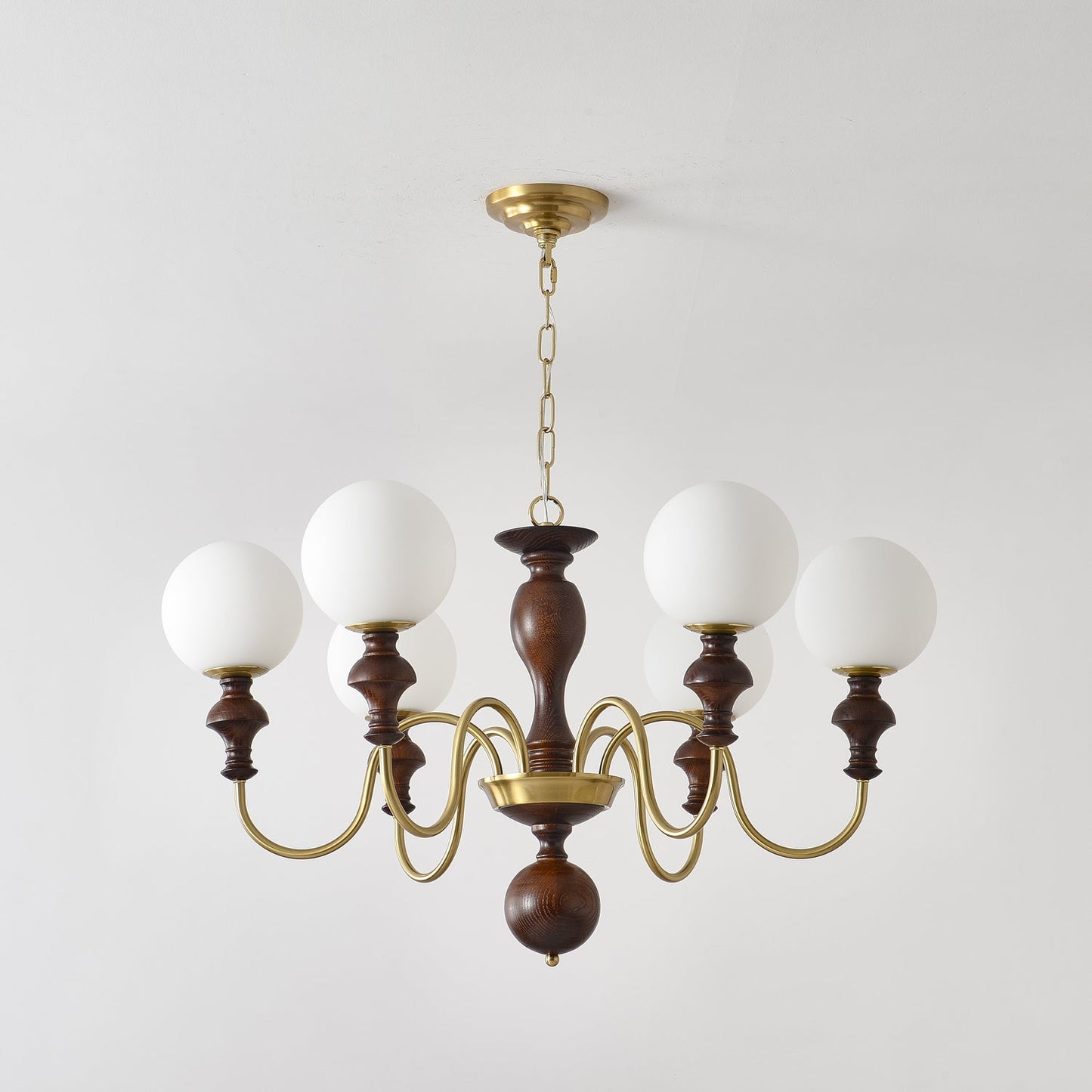 Elegant Timeless Globe Chandelier - Adjustable Height, Soft Ambient Li