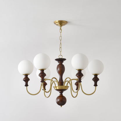 Elegant Timeless Globe Chandelier - Adjustable Height, Soft Ambient Li