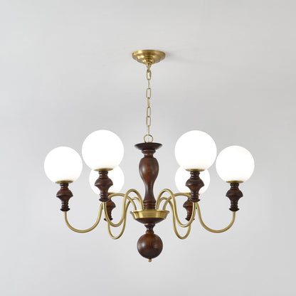 Elegant Timeless Globe Chandelier - Adjustable Height, Soft Ambient Li