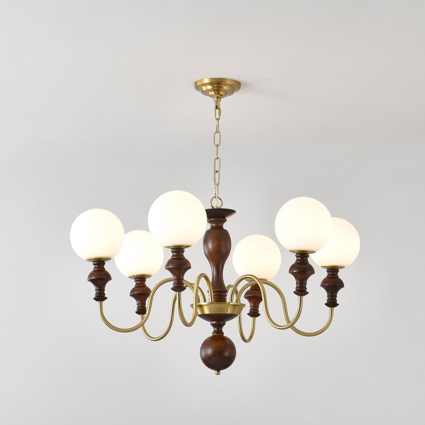 Elegant Timeless Globe Chandelier - Adjustable Height, Soft Ambient Li