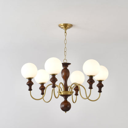 Elegant Timeless Globe Chandelier - Adjustable Height, Soft Ambient Li